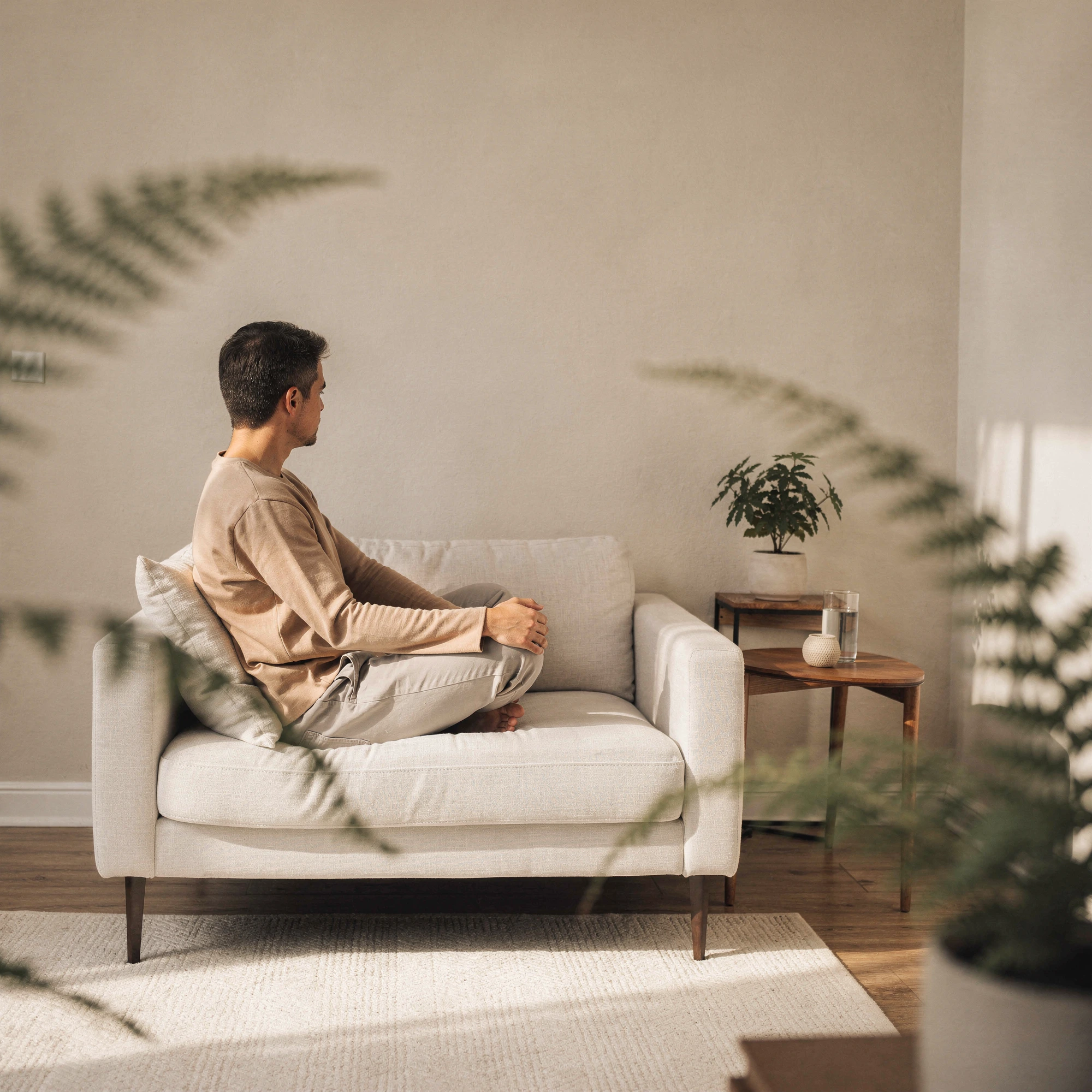 Peaceful moment at home during mental health care in Belton, TX